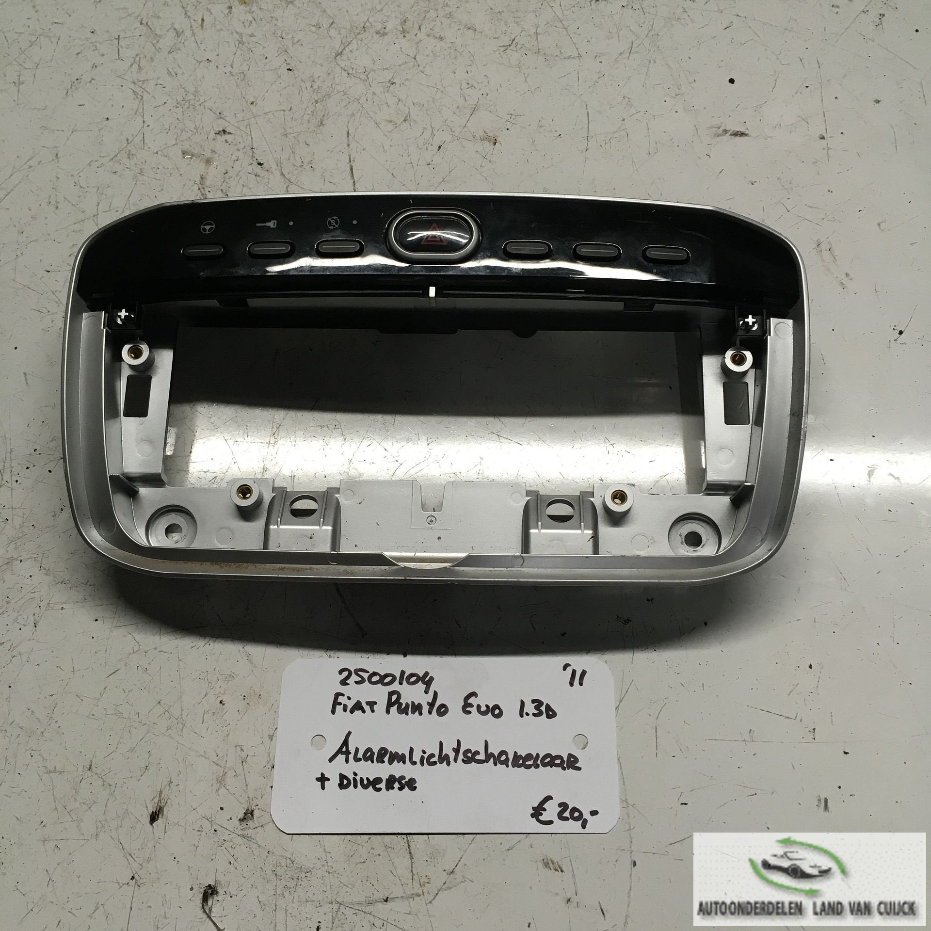 Fiat Punto Evo 5drs  1.3 Diesel 2011 2500104  Alarmlichtscha, Gebruikt, -, -, Ophalen of Verzenden