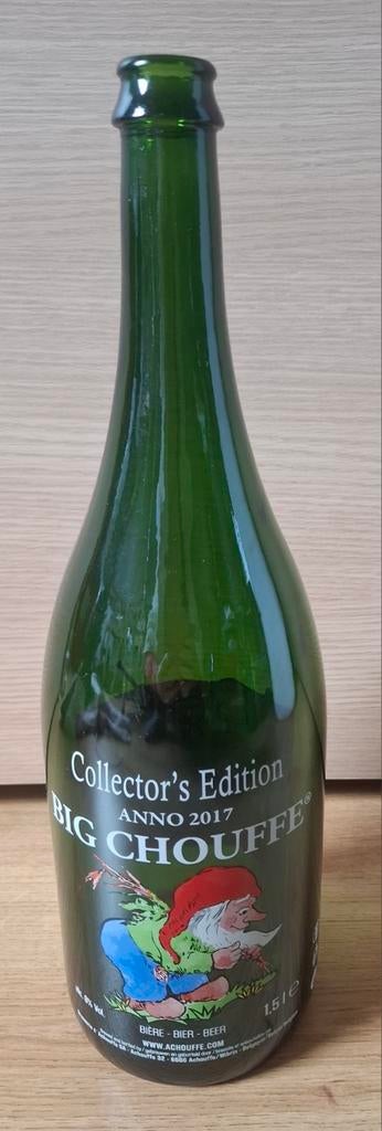 Lege magnumfles Big Chouffe1,5 l Collector's edition 2017, Ophalen, Zo goed als nieuw, Flesje(s)