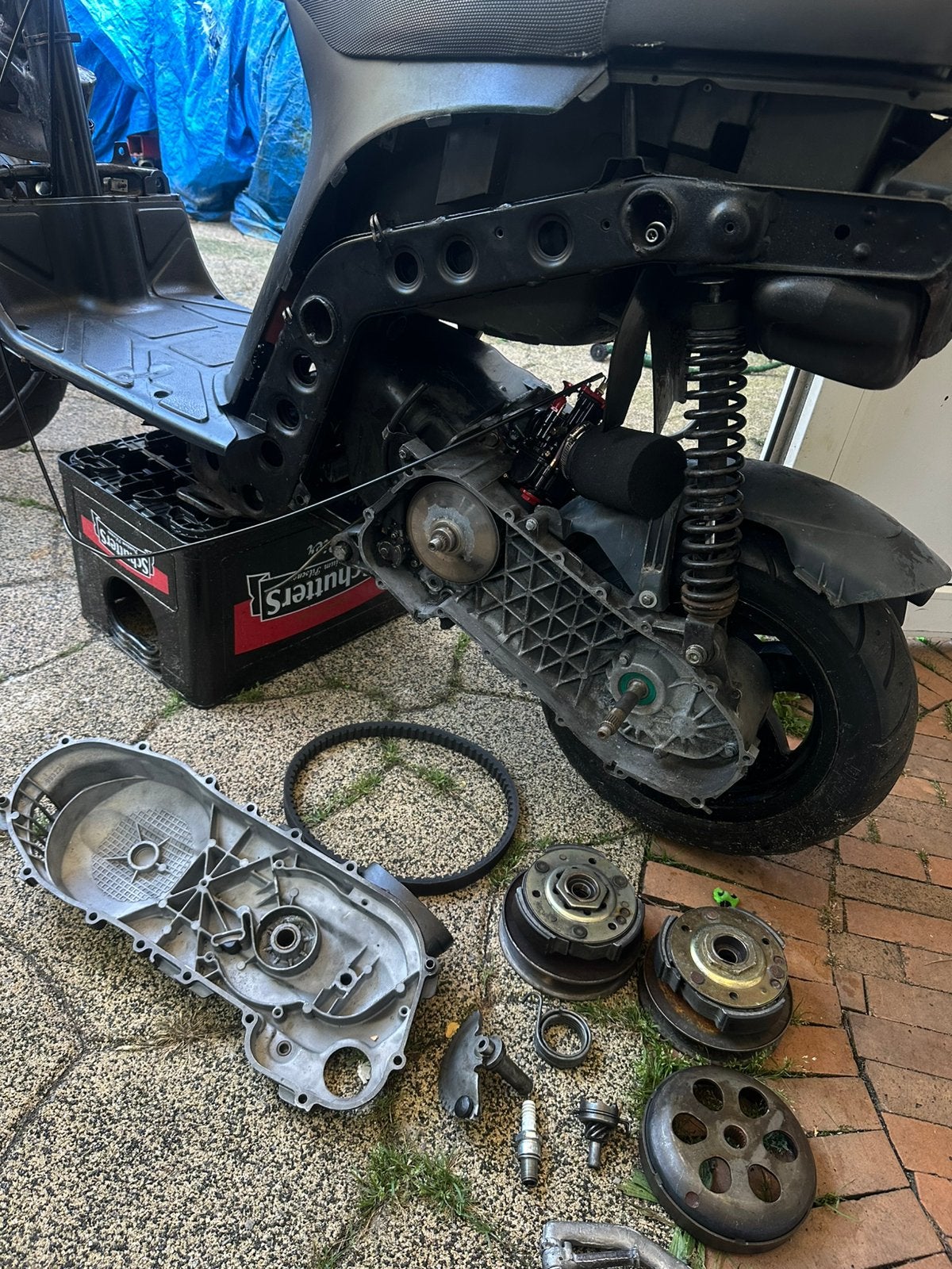 Skipper 125cc blok (Plug&Play!), Fietsen en Brommers, Brommeronderdelen | Algemeen, Ophalen, Zo goed als nieuw, Blok