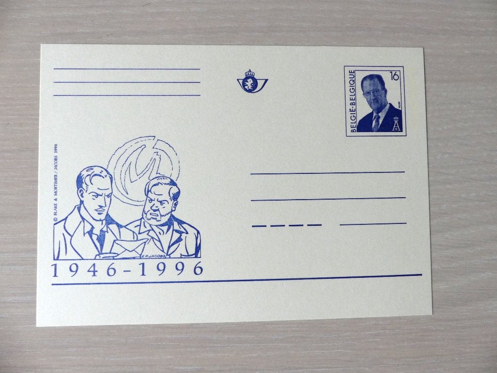 1996 : Carte postale illustrée - neuve : BLAKE & MORTIMER, Timbres & Monnaies, Enlèvement ou Envoi, Non oblitéré