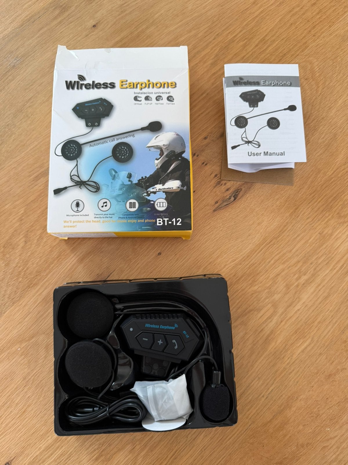 Wireless Earphone voor in helm, Motos, Enlèvement ou Envoi, Neuf