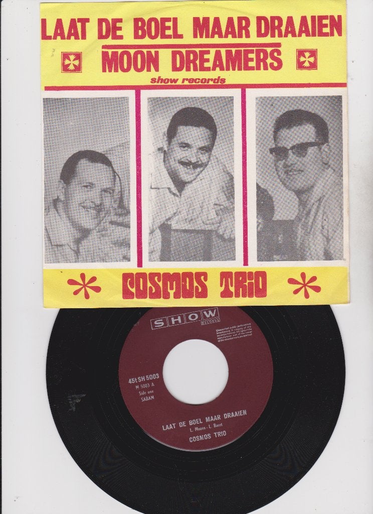 Cosmos Trio – Laat De Boel Maar Draaien   1970  MINT, CD & DVD, Vinyles Singles, Comme neuf, En néerlandais, Autres types, Housse de protection extérieure