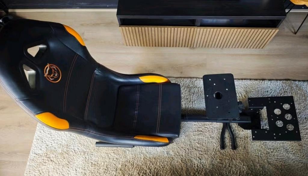 Qware Gaming Seat - Race - Oranje/Zwart (playseat), Verstelbaar, Ophalen, Zo goed als nieuw, Racestoel