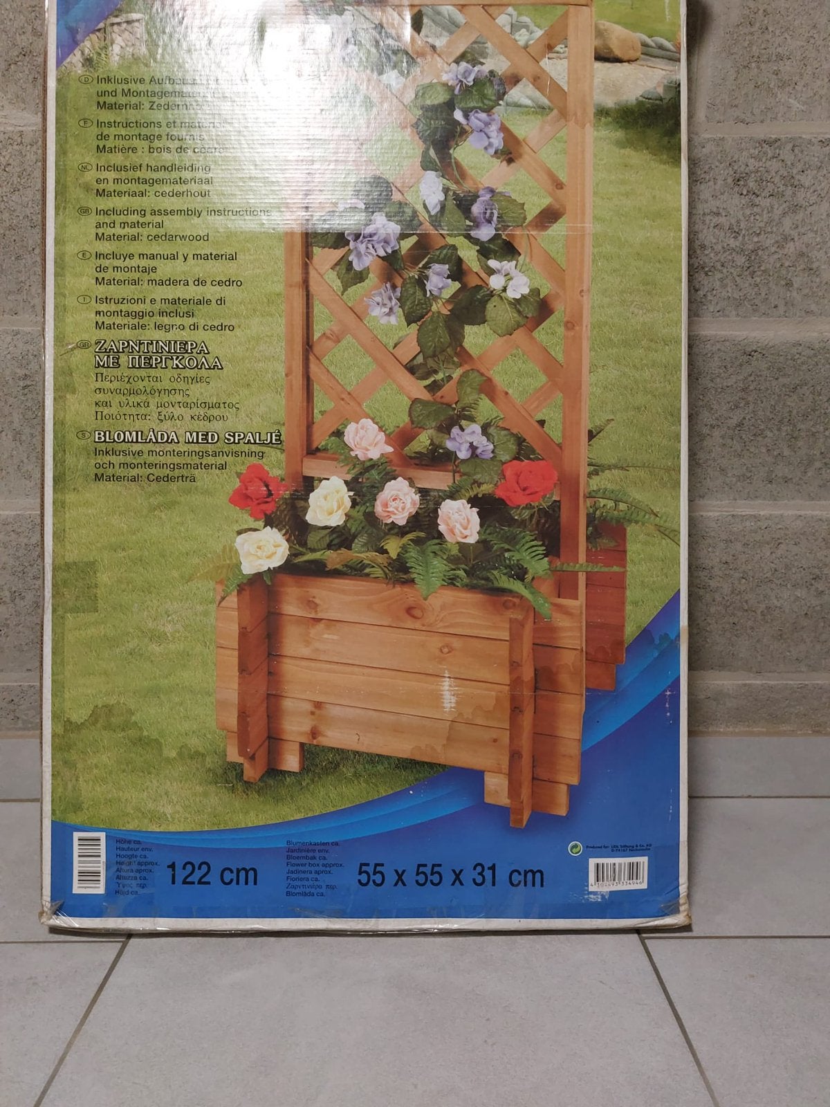 Bac à fleurs en bois – Neuf sous emballage – 75 €, Enlèvement, Neuf, Bois, Intérieur