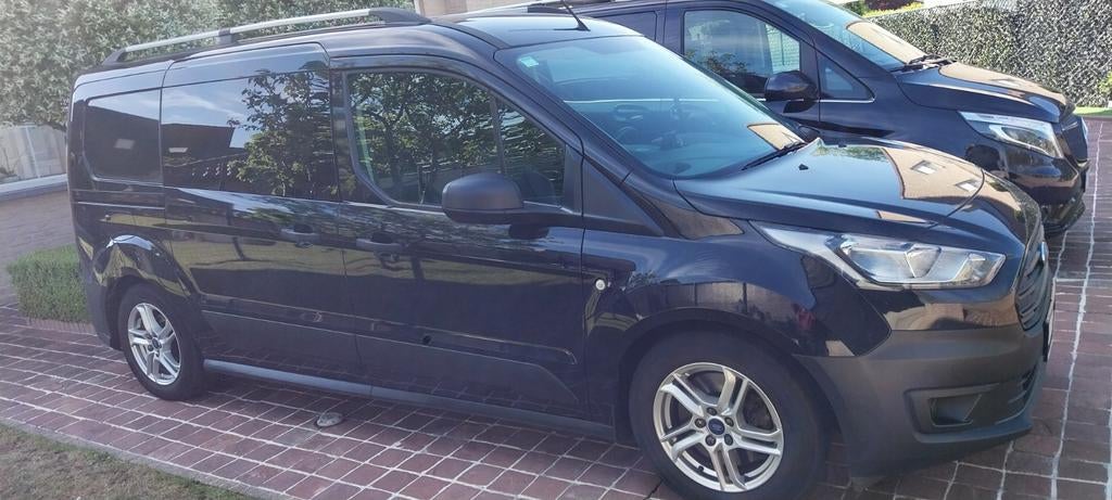 Ford Transit Connect  lange versie, Auto's, Stof, 4 cilinders, Zwart, Grijs