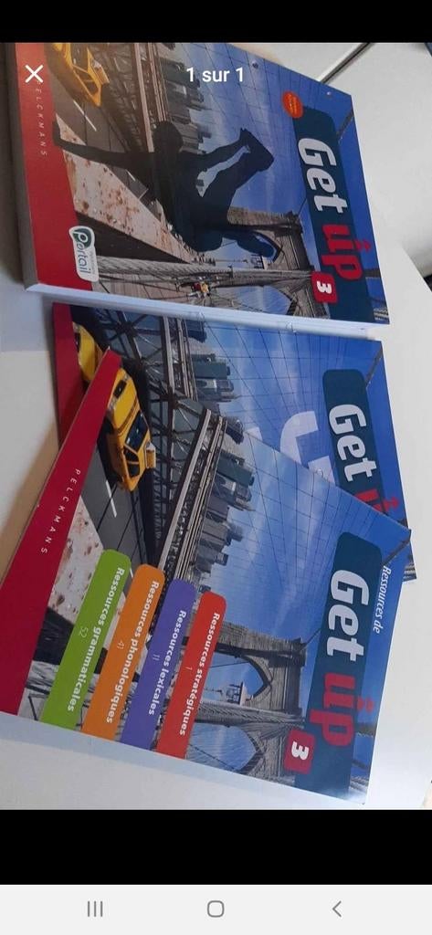Livres scolaires Get up 3, Livres, Enlèvement