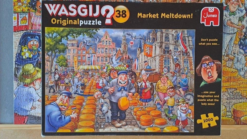 puzzel wasgij "market meltdown", Enlèvement, 500 à 1500 pièces, Comme neuf, Puzzle
