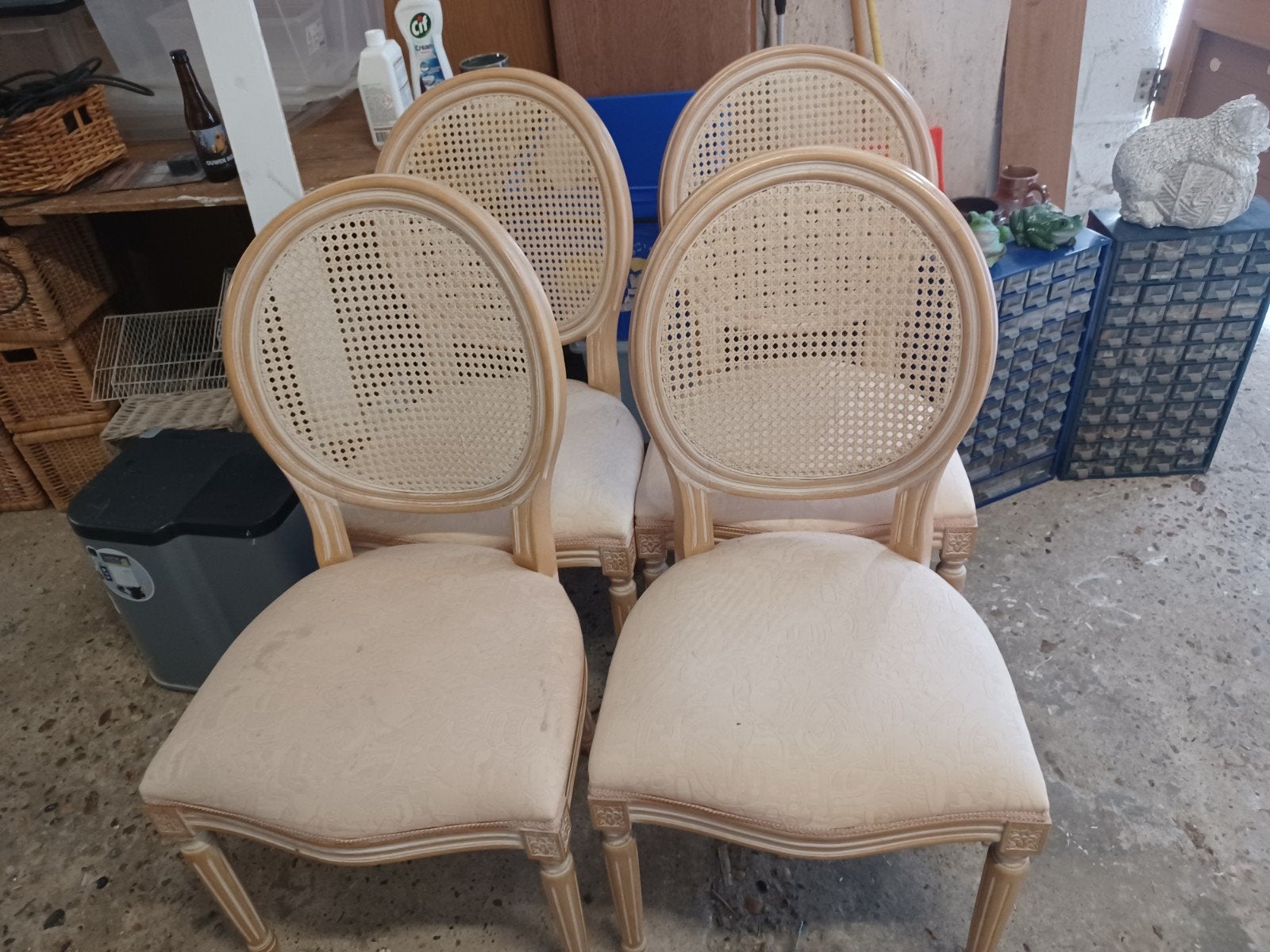 4 stoelen, Ophalen, Stof