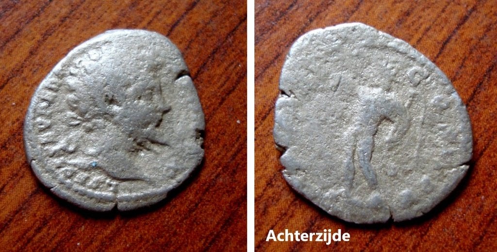 Romeinse zilveren denarius Septimus Severus 193-211 ac., Verzenden, Italië, Losse munt, Zilver