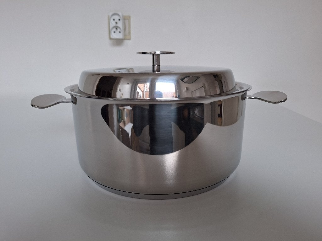 Vanstahl inductie kookpot inox diameter 25cm 11,7cm hoog, Huis en Inrichting, Geschikt voor inductie, Ophalen, Nieuw, Inox