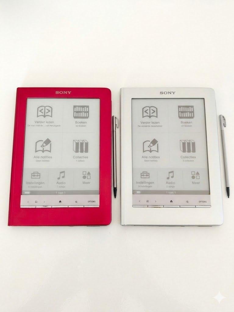 Sony Reader Touch Edition PRS-600 Red/Silver, Ophalen of Verzenden, Gebruikt, Sony, Touchscreen