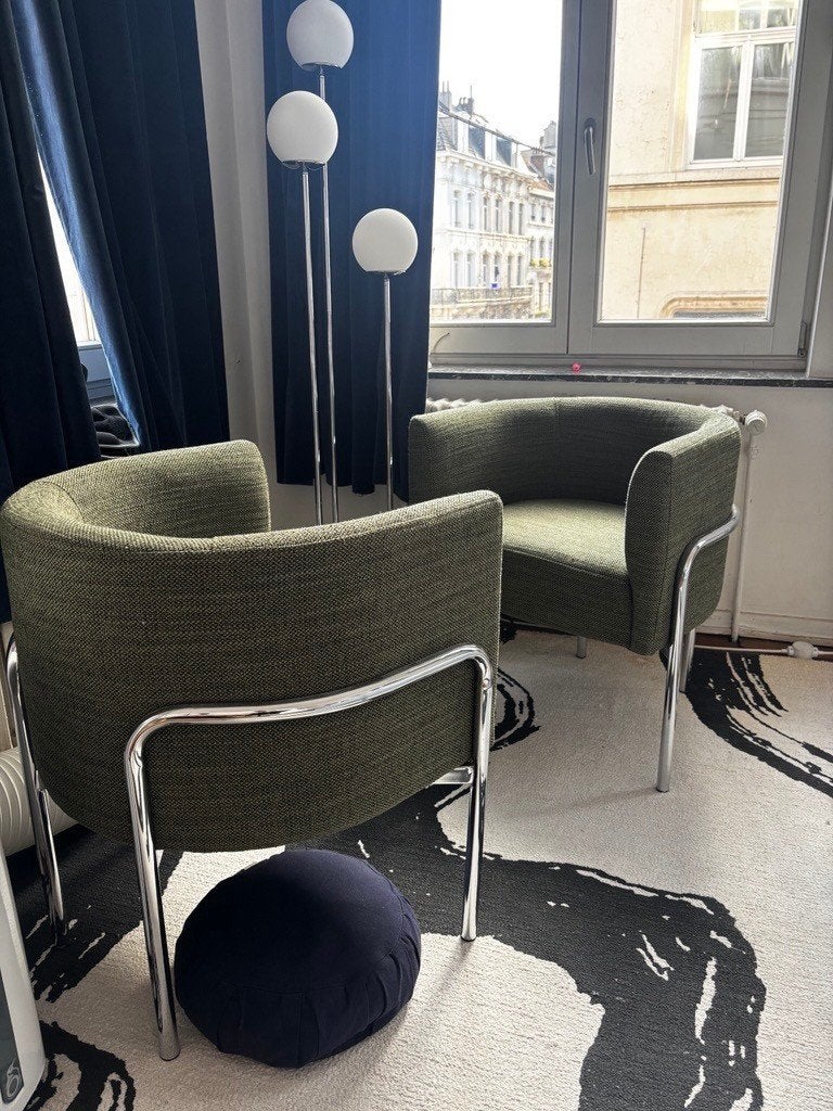 Lot de 2 fauteuils – Maisons du Monde | Comme neufs, Maison & Meubles, Moins de 75 cm, Comme neuf, Enlèvement, 50 à 75 cm