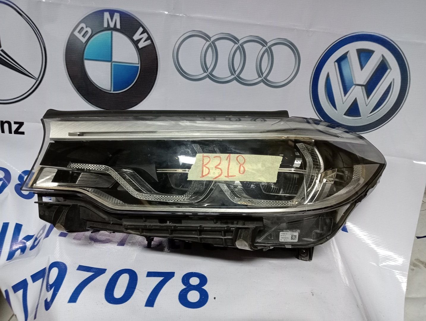 Koplamp BMW 5 Serie G30 G31 Adaptive LED Links 7439193-04, -, Utilisé, -, Enlèvement ou Envoi