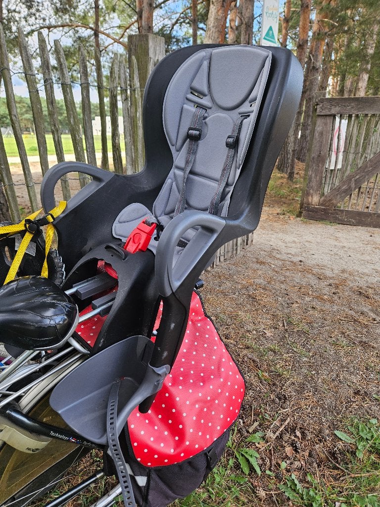 Fietstoel achteraan OKBaby, Ophalen, Zo goed als nieuw, Achterzitje, Voetsteuntjes