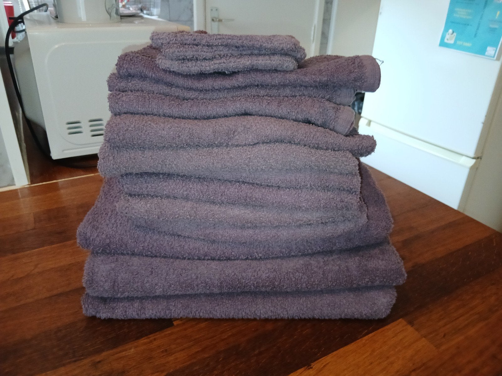 set handdoeken, Huis en Inrichting, Ophalen, Paars