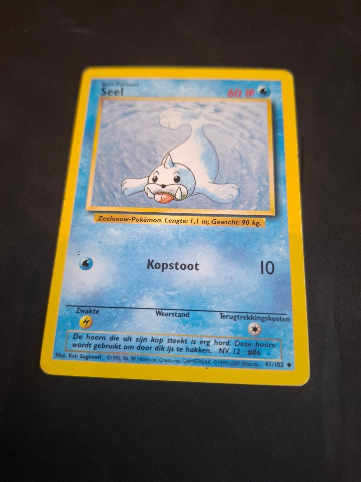 Pokémon Kaart Seel 41/102 (Base Set) - Vintage, Ophalen of Verzenden