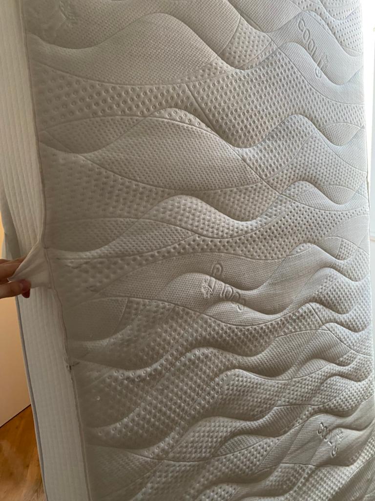 Matras en lattenbodem GRATIS, Ophalen, Gebruikt, Eenpersoons, Matras