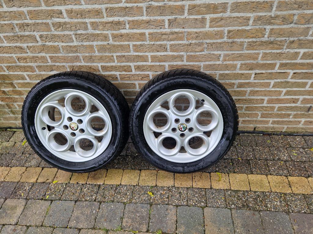2 Velgen Alfa Romeo 156 Sportwagon, Autos : Pièces & Accessoires, Pneus & Jantes, Jante(s), Pneus hiver, 16 pouces, Enlèvement