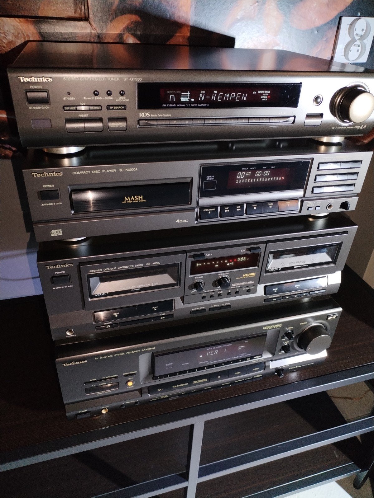 Technics hifi met boxen, Enlèvement
