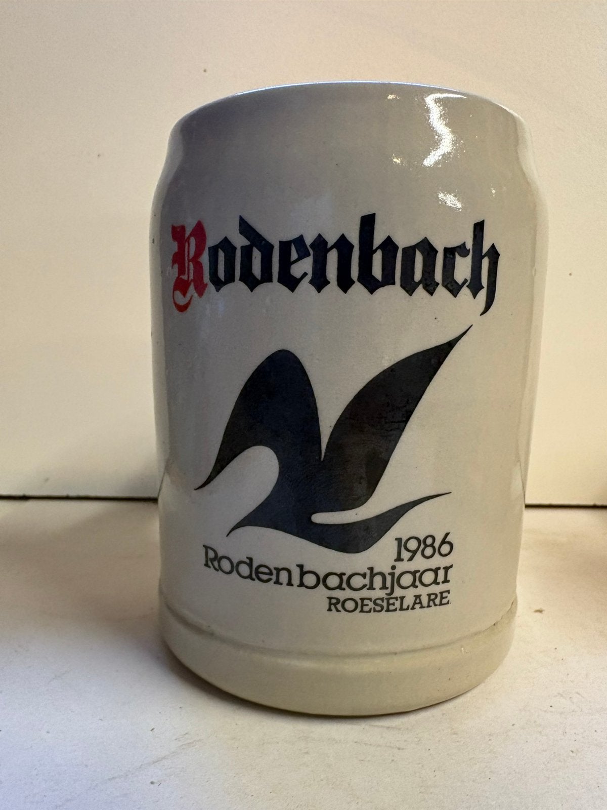 Chope à bière Rodenbach Roeselare 1986 0,5 L, Enlèvement ou Envoi, Comme neuf