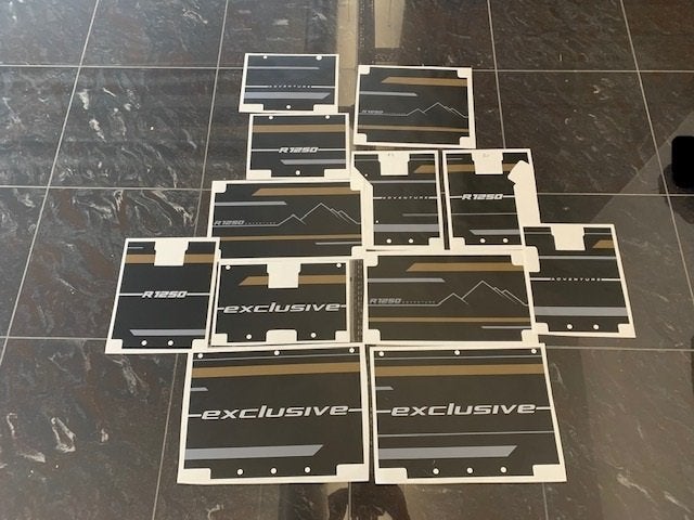 Bmw R1250 Gs adventure Stickers kofferset, Motos, Accessoires | Autocollants, Enlèvement
