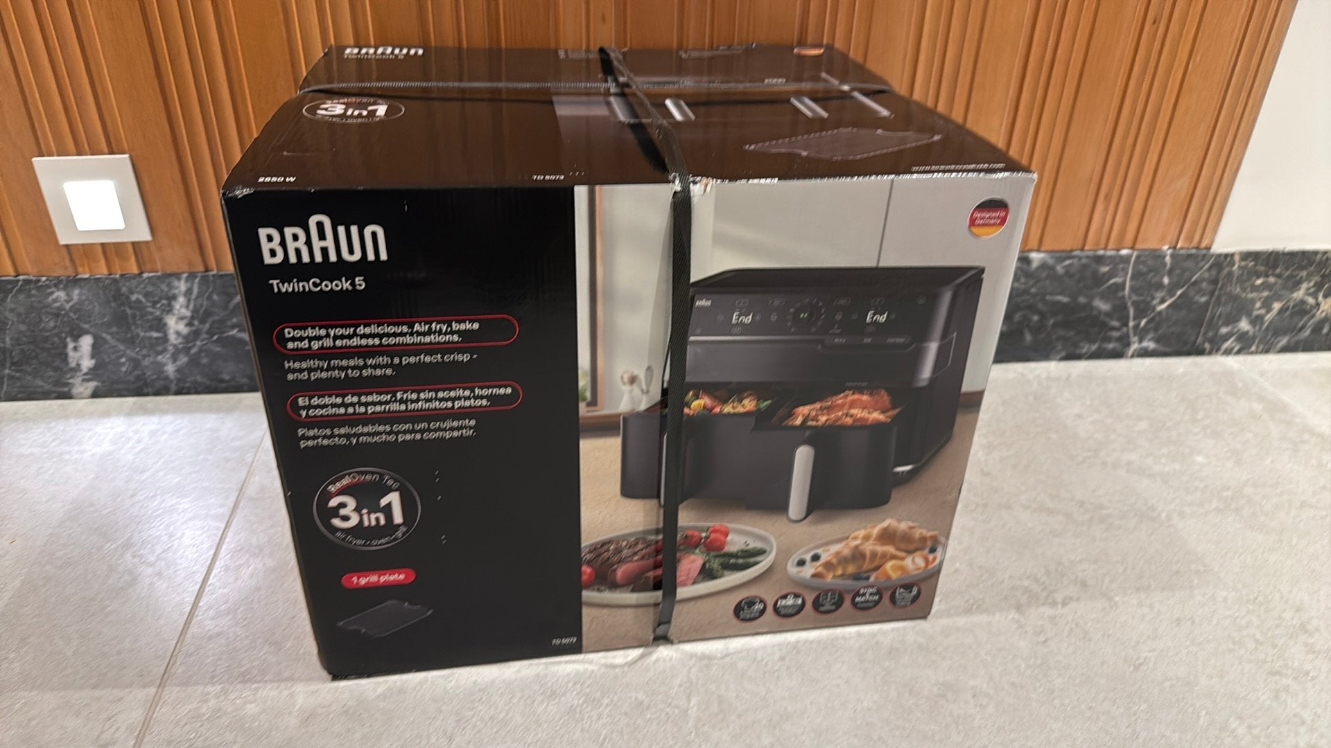 Airfryer Braun TwinCook 5, 4 liter of meer, Ophalen, Nieuw, Duo-friteuse