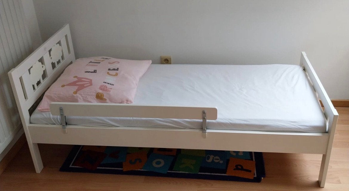 Peuterbed Ikea kritter, Enlèvement, Comme neuf, Sommier à lattes