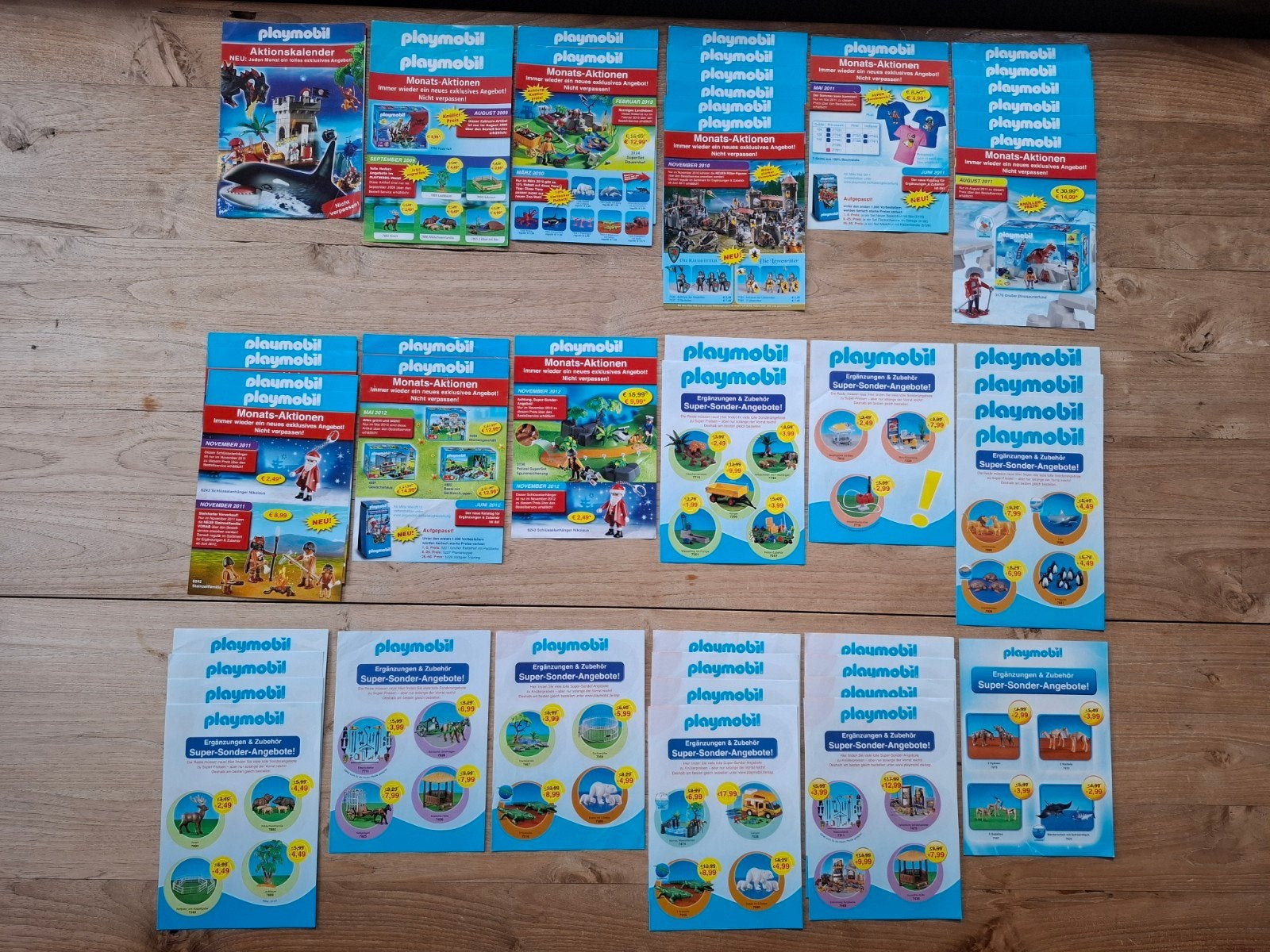 Lot de 47 circulaires Playmobil en Allemagne de 2007 à 2012, Enlèvement ou Envoi, Utilisé, Pièces détachées, Autres types