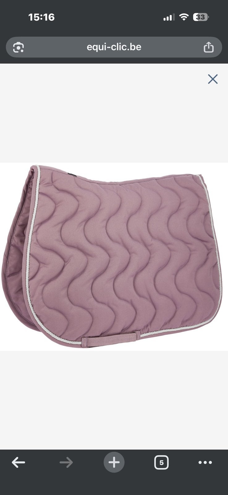 Tapis de selle et amortisseur, Tapis de selle, Full (L), Neuf, Violet