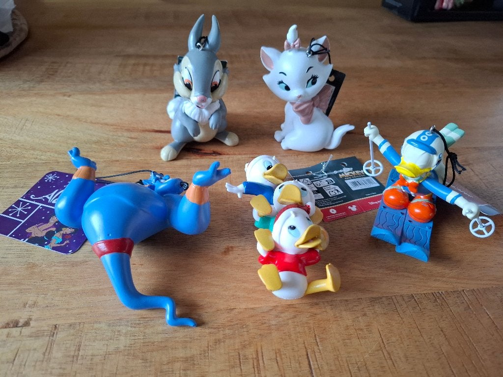 Disney kerstballen, aladdin, marie, Ophalen, Meerkleurig, Overige stijlen, Nieuw