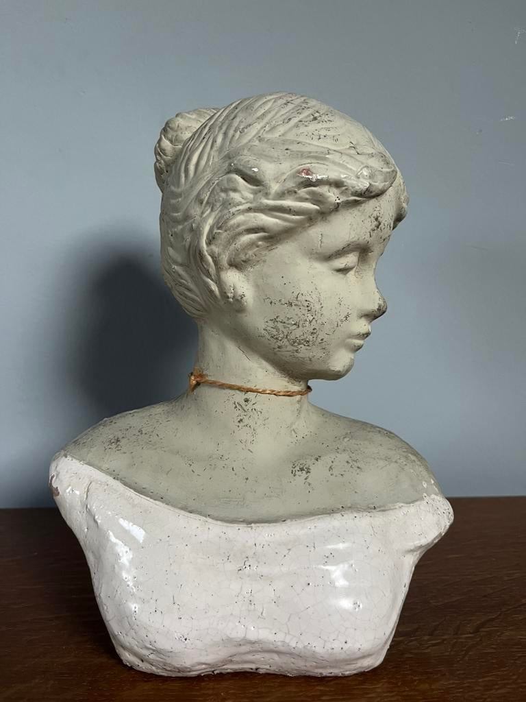 Vintage “French Girl Bust”, Antiek en Kunst, Ophalen of Verzenden