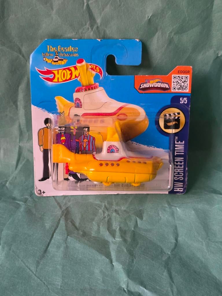 Beatles hot wheels  yellow submarine. Toujours sous blister., Ophalen of Verzenden