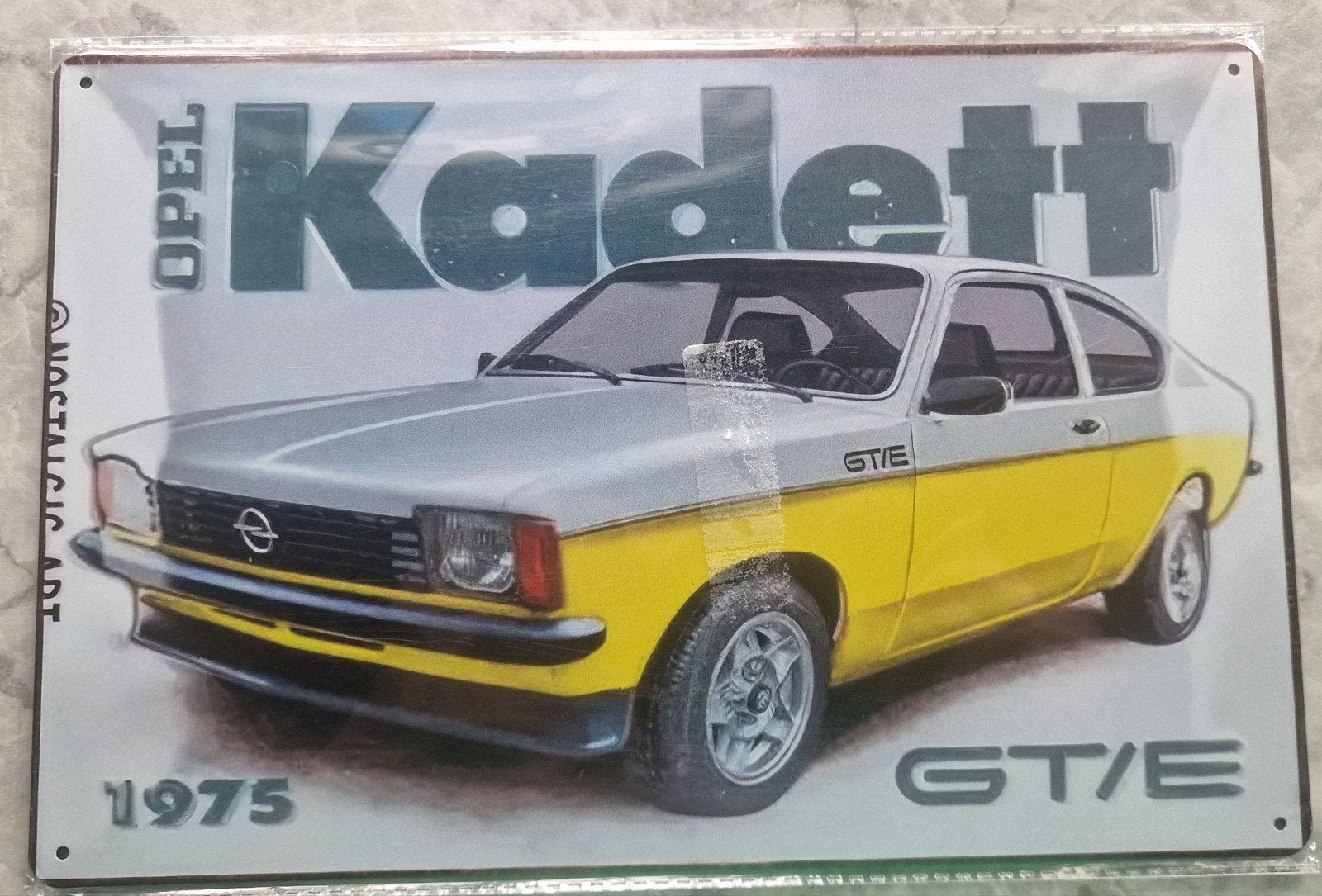 Plaque Métal 30 x 20 cm Opel Kadett GT/E, Enlèvement ou Envoi