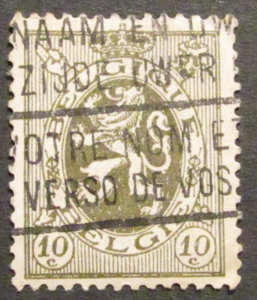 10 centimètres d'empreinte OBC 280a estampillée, Enlèvement ou Envoi, Affranchi, Timbre-poste, Autre