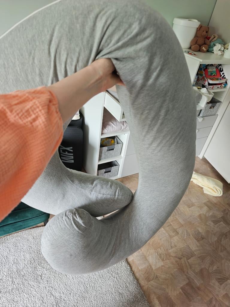 XXL C-vorm zwangerschapskussen / voedingskussen 35 euro, Ophalen, Zo goed als nieuw, Voedingskussen