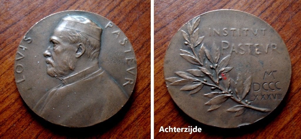 Gedenkmedaille Institut Louis Pasteur 1938, Verzenden, Brons