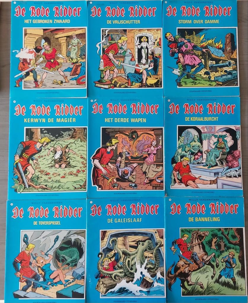 Lot strips De Rode Ridder, Enlèvement ou Envoi
