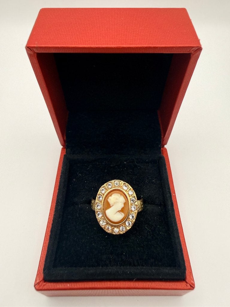 Antieke Victoriaanse gouden ring 18 karaat (.750), Handtassen en Accessoires, Gebruikt, Ophalen of Verzenden, Kleiner dan 17, Met edelsteen