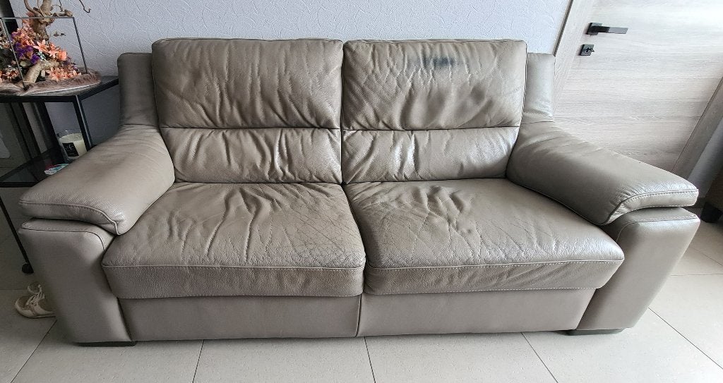 Zetel, Huis en Inrichting, Ophalen, Gebruikt, 150 tot 200 cm, Driepersoons