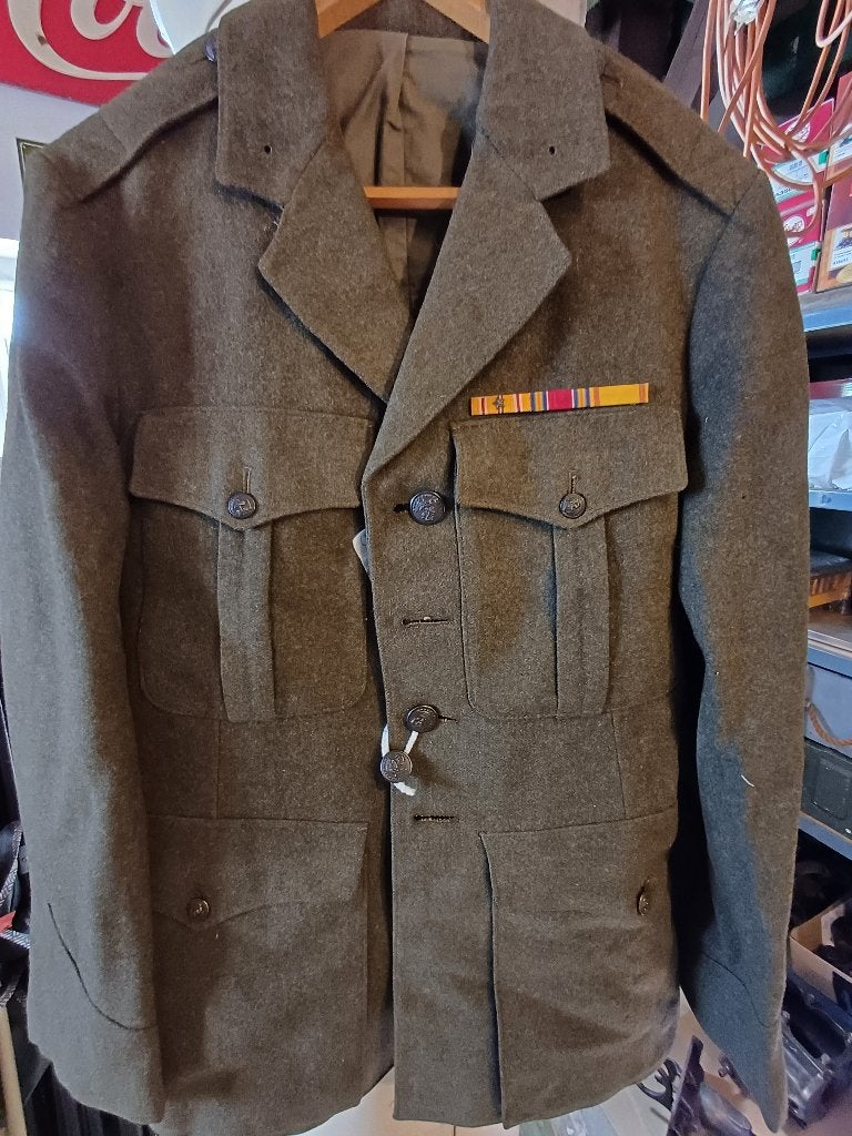 USMC WO2 forest green service coat, Verzamelen, Ophalen of Verzenden, Marine