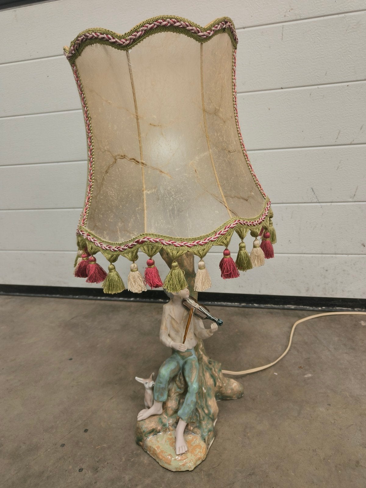 vintage getekende lamp, Ophalen