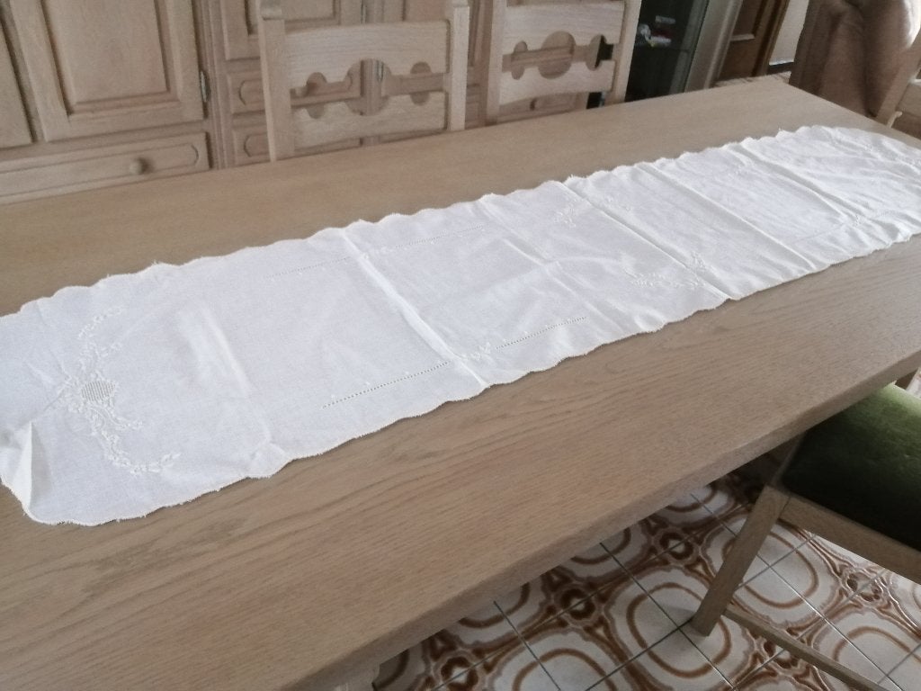 NIEUWE lopers voor tafel , salontafel of kast, Nieuw, Ophalen of Verzenden, Katoen, Wit