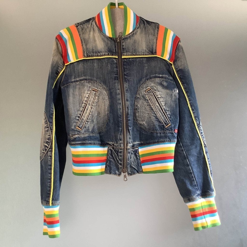 Splinternieuwe Phard Y2K basic Jeans Jacket maat S, Blauw, Phard, Nieuw, Ophalen of Verzenden