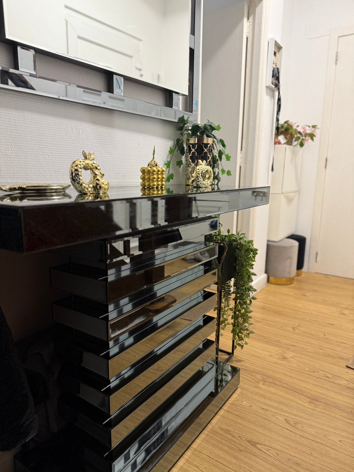 Ensemble console et miroir prix FIXE, Maison & Meubles, Enlèvement, Comme neuf
