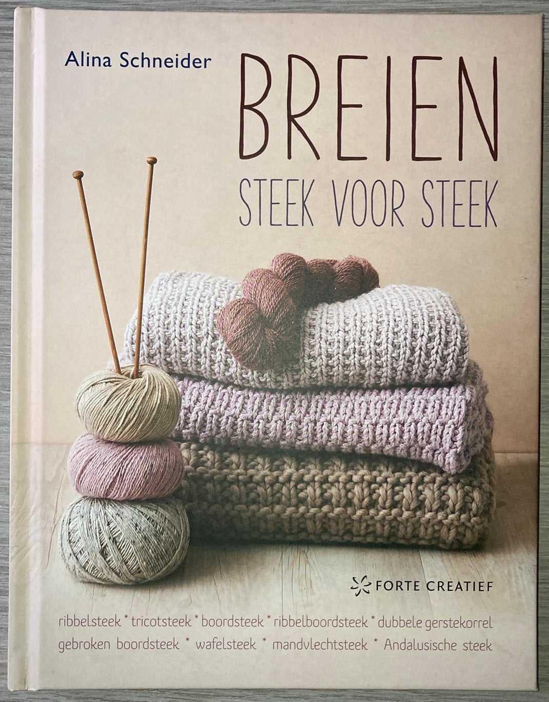 Alina Schneider - Breien steek voor steek, Hobby & Loisirs créatifs, Enlèvement ou Envoi, Comme neuf