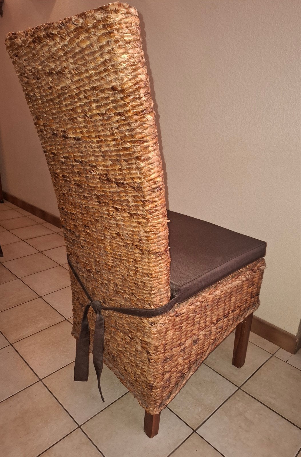 6 eetkamerstoelen + kussens, Ophalen, Gebruikt