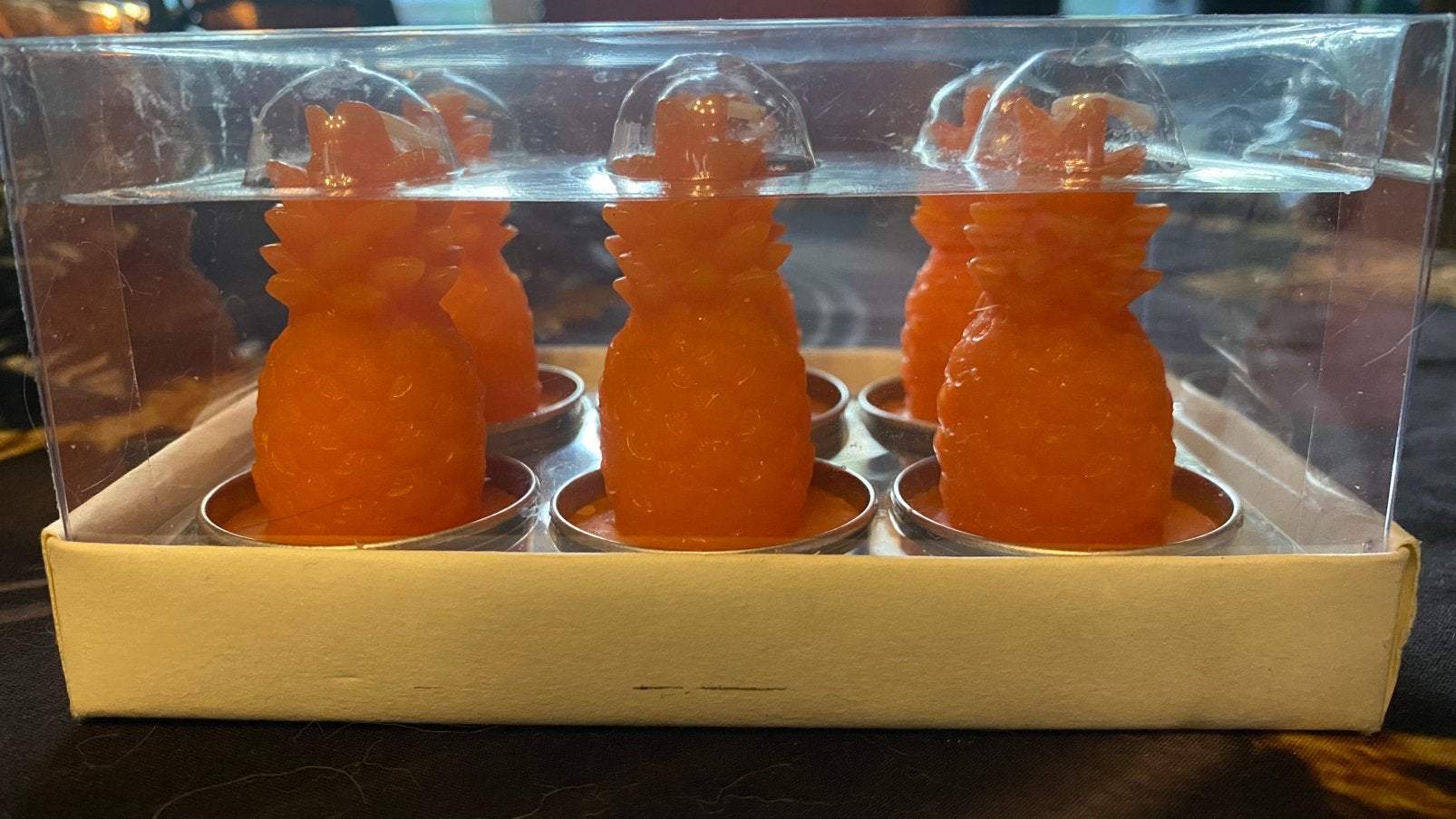 6 bougies format bougies chauffe plat en forme d’ananas, Enlèvement, Neuf