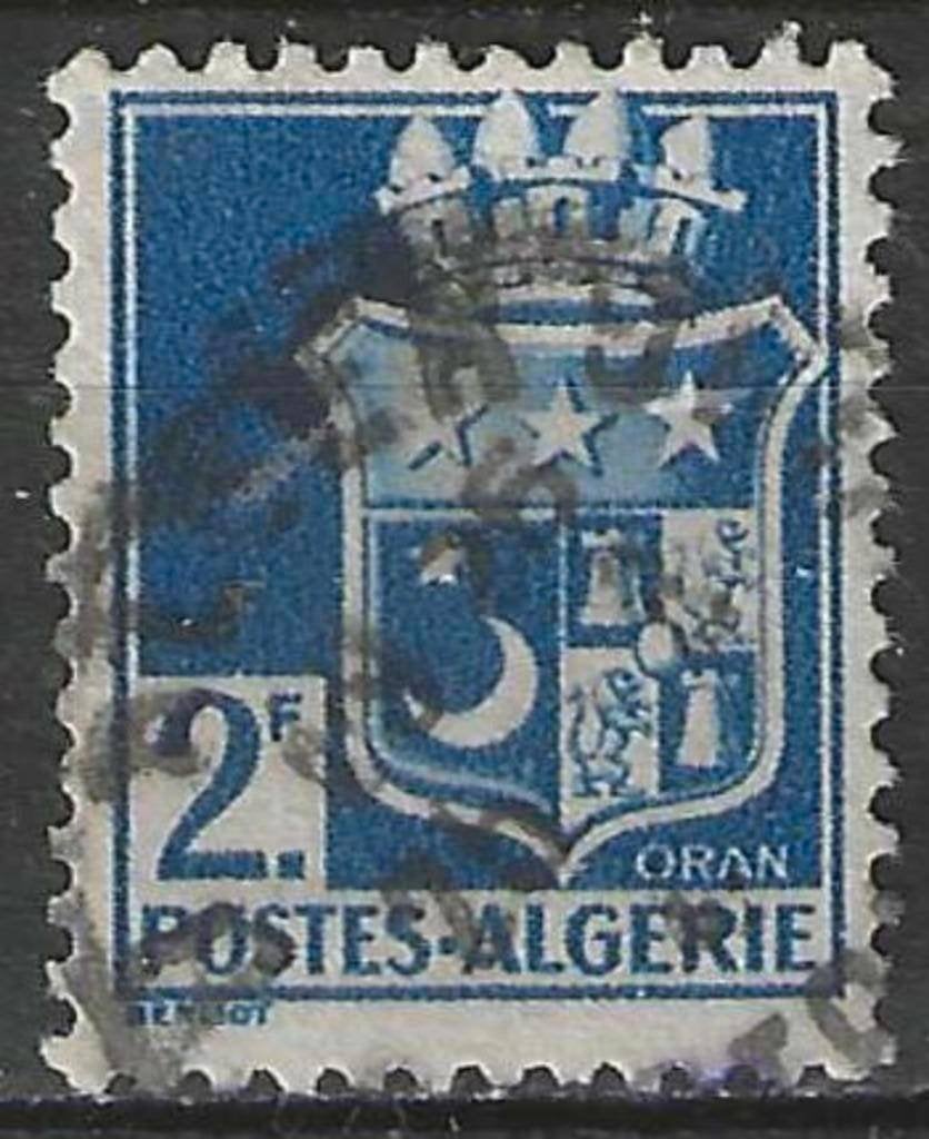 Algerije 1942/1945 - Yvert 179 - Wapenschild Oran (ST), Verzenden, Gestempeld