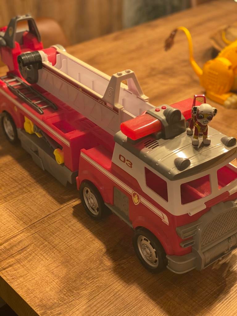 Paw patrol brandweerwagen, Kinderen en Baby's, Ophalen of Verzenden, Zo goed als nieuw