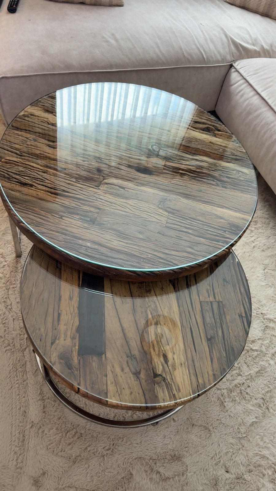 Ensemble table basse et table a manger avec 4 chaise, Maison & Meubles, Enlèvement ou Envoi, Comme neuf
